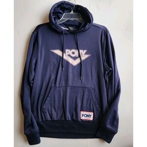 Pony Brand Size Medium Hoodie Blue Men's Pink‎ Logo New